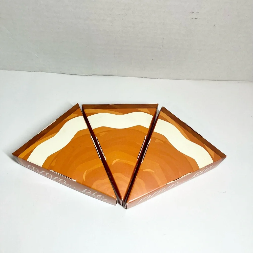 (Brand New) Pie-Shaped Triangular Boxes (Set of 3) (Bakeware)